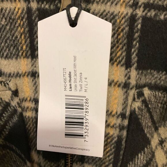 - WeSC Liam Hoodie Shacket, Unisex Men- M, Women- L. NWT. Skater! Flannel …cool - Picture 5 of 13